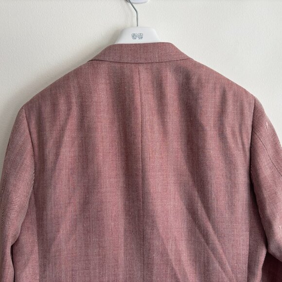 $2000 Canali Dusty Pink Sport Coat/ Blazer 42-44 Long - Picture 11 of 12